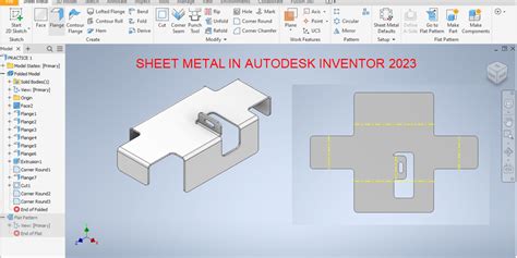 designing a box using sheet metal inventor 2019|autocad inventor sheet metal.